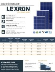 Lexron 42 Watt Polikristal Güneş Paneli