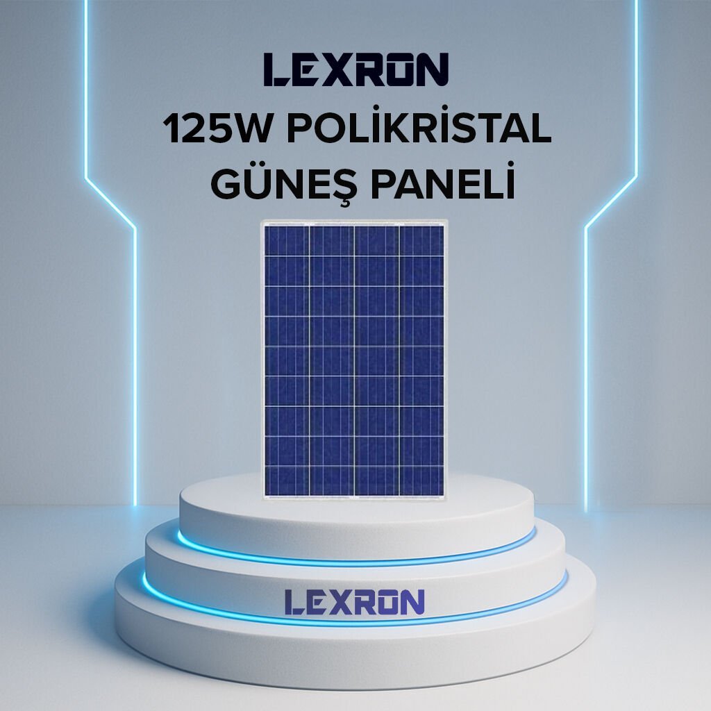 Lexron  125 Watt Polikristal Güneş Paneli