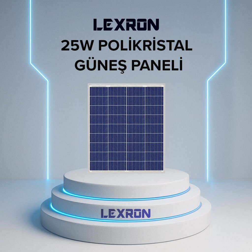 Lexron 25 Watt PERC Monokristal Güneş Paneli