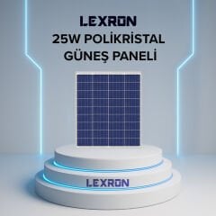 Lexron 25 Watt PERC Monokristal Güneş Paneli