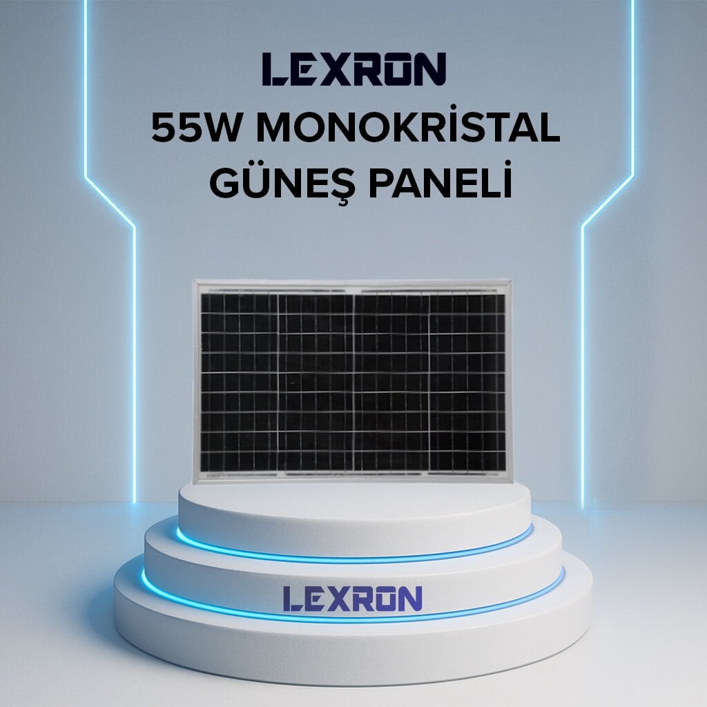 Lexron 55 Watt PERC Monokristal Güneş Paneli
