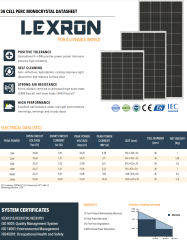 Lexron 220 Watt PERC Monokristal Güneş Paneli
