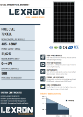 Lexron 430 Watt PERC Monokristal Güneş Paneli