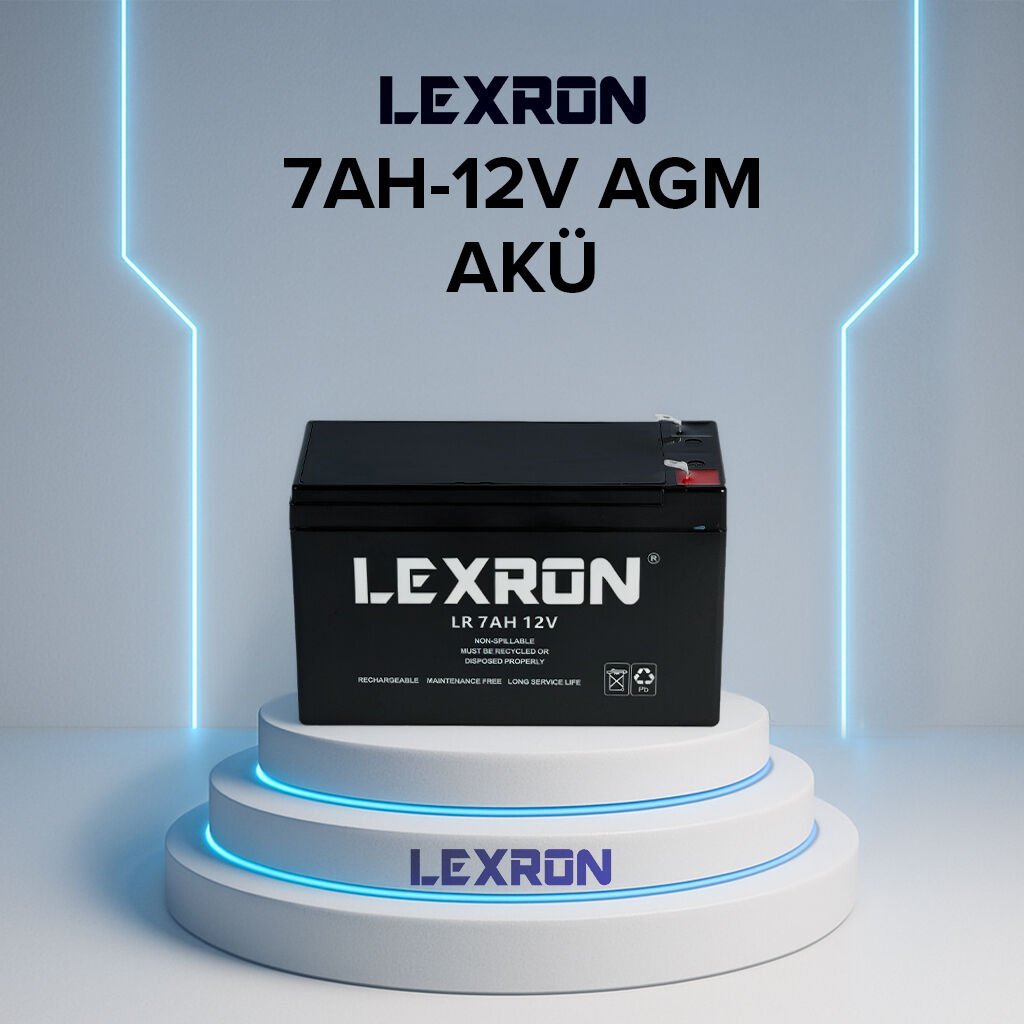 Lexron 7AH 12V AGM Akü