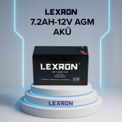 Lexron 7.2AH 12V AGM Akü