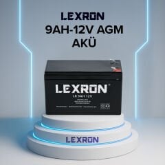 Lexron 9AH 12V AGM Akü