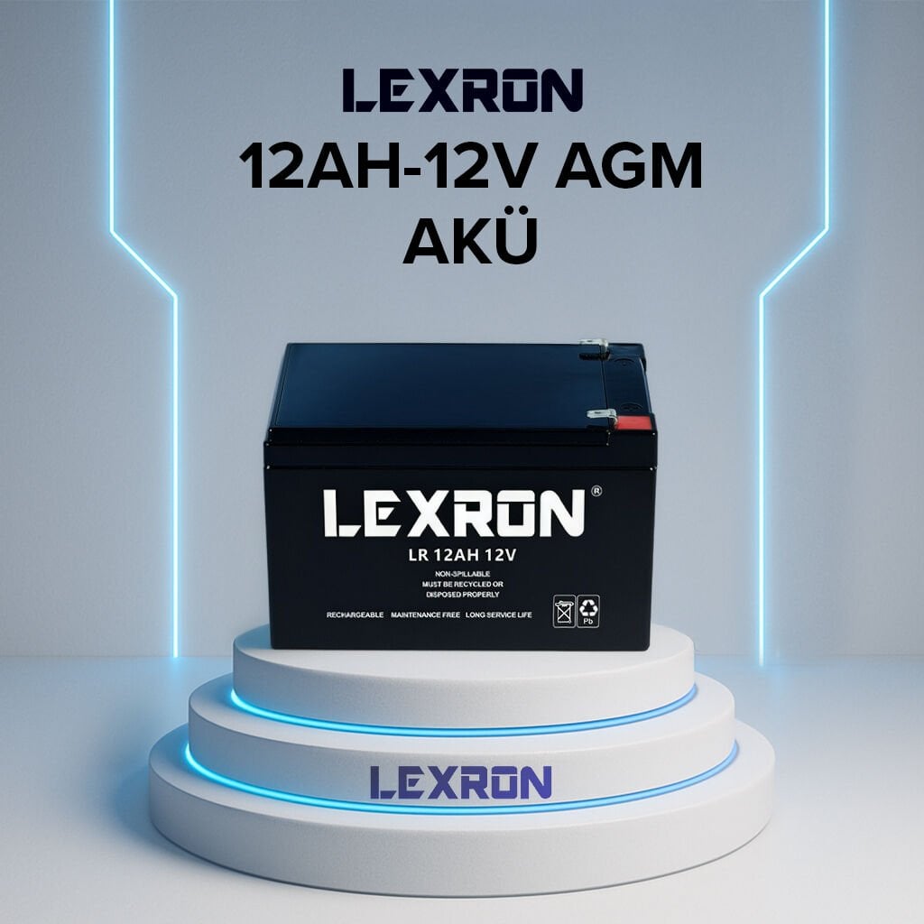 Lexron 12AH 12V AGM Akü
