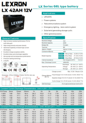 Lexron 43AH 12V Jel Akü