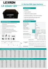 Lexron 65AH 12V Jel Akü