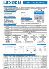 Lexron 105AH 12V Jel Akü