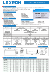 Lexron 160AH 12V Jel Akü