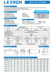 Lexron 210AH 12V Jel Akü