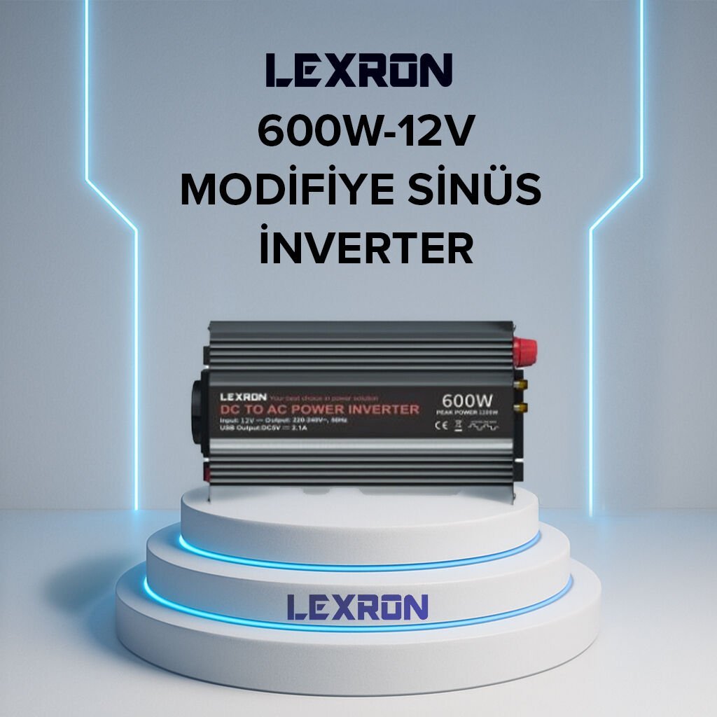 LEXRON  600W 12V MODİFİYE SİNÜS İNVERTER