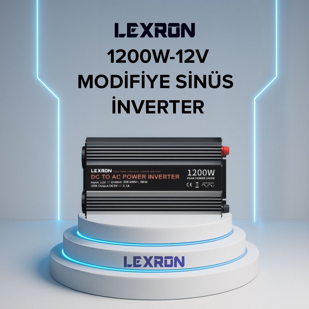 LEXRON 1200W 12V MODİFİYE SİNÜS İNVERTER