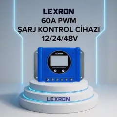 LEXRON 60A 12V-24V-48V Solar Şarj Kontrol Cihazı