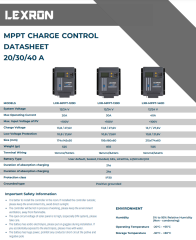 LEXRON 20 AMPER 12V -24V MPPT SOLAR ŞARJ KONTROL CİHAZI