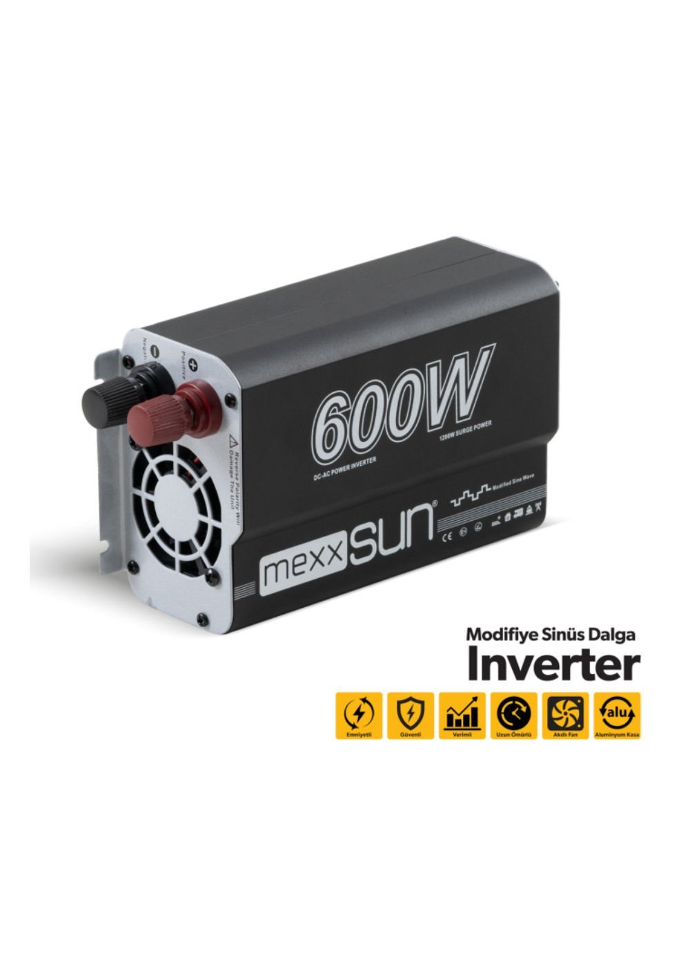 MEXXSUN 600W 12V MODİFİYE SİNÜS İNVERTER