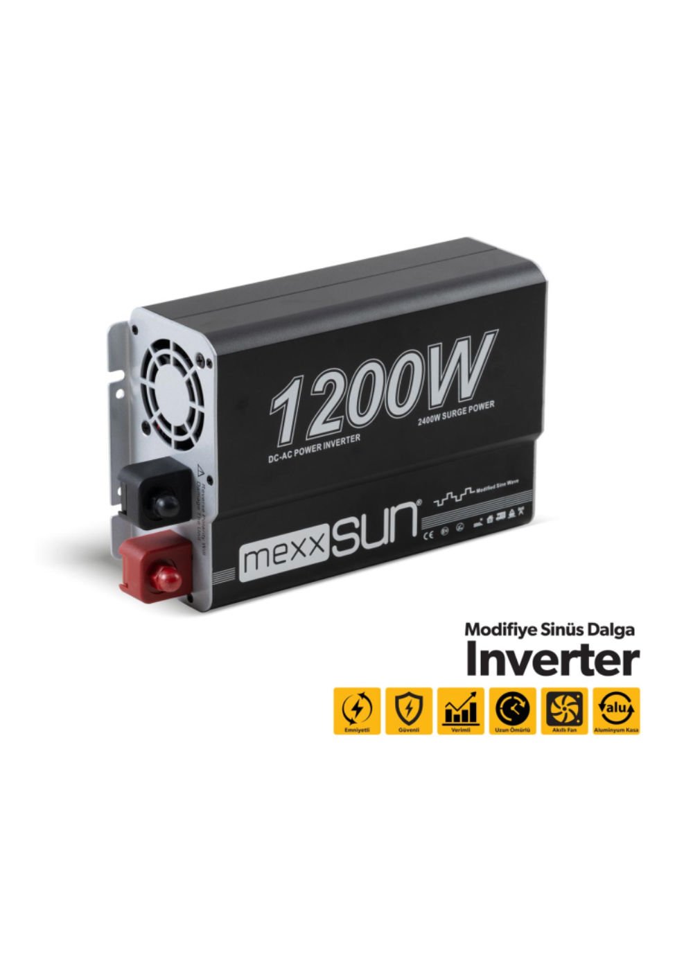 MEXXSUN 1200W 12V MODİFİYE SİNÜS İNVERTER