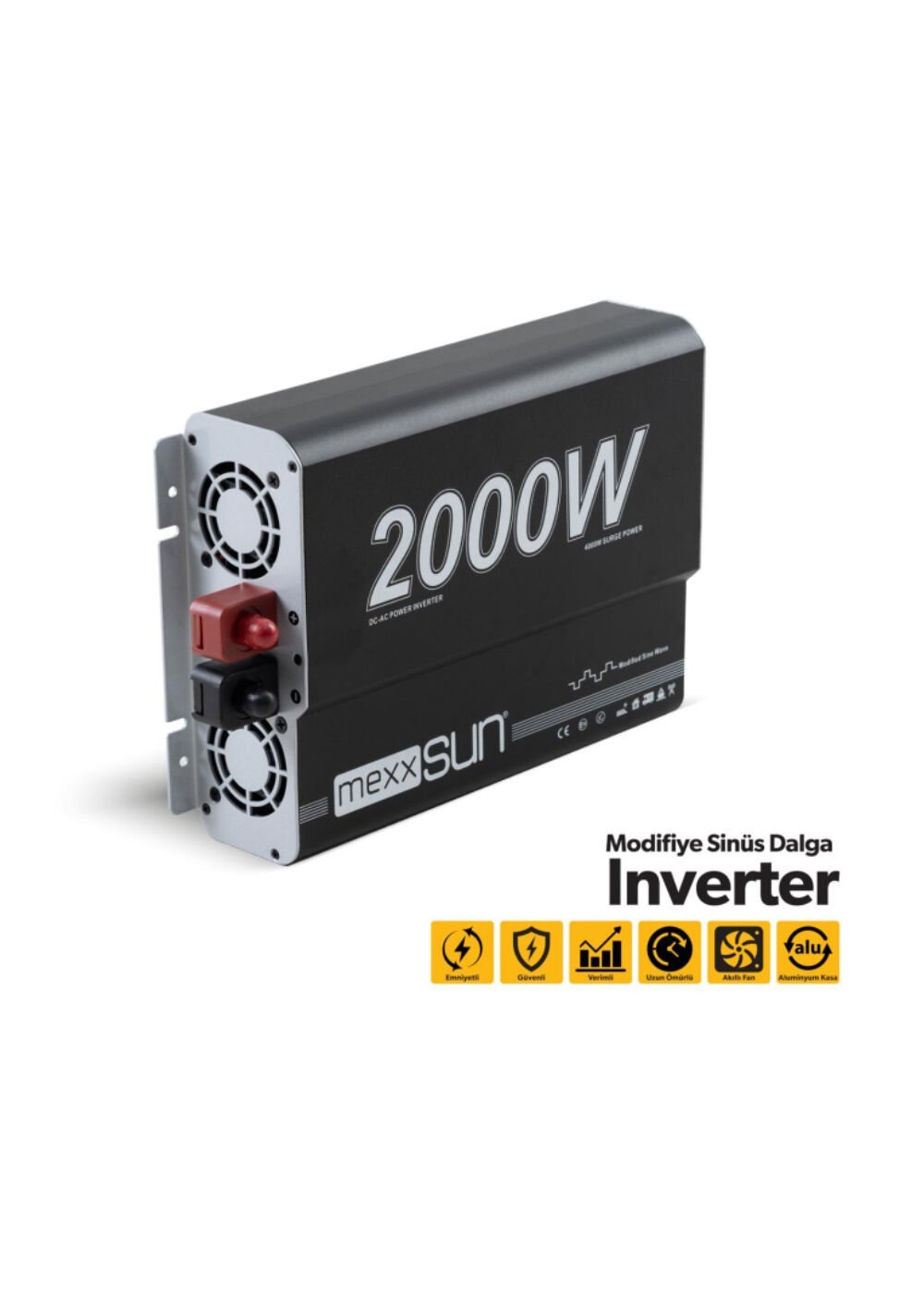 MEXXSUN 2000W 12V MODİFİYE SİNÜS İNVERTER