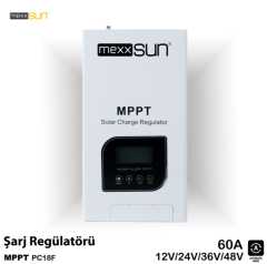 Mexxsun 60 amper 12V-24V-48V PC18 Mppt Solar Şarj Kontrol Cihazı