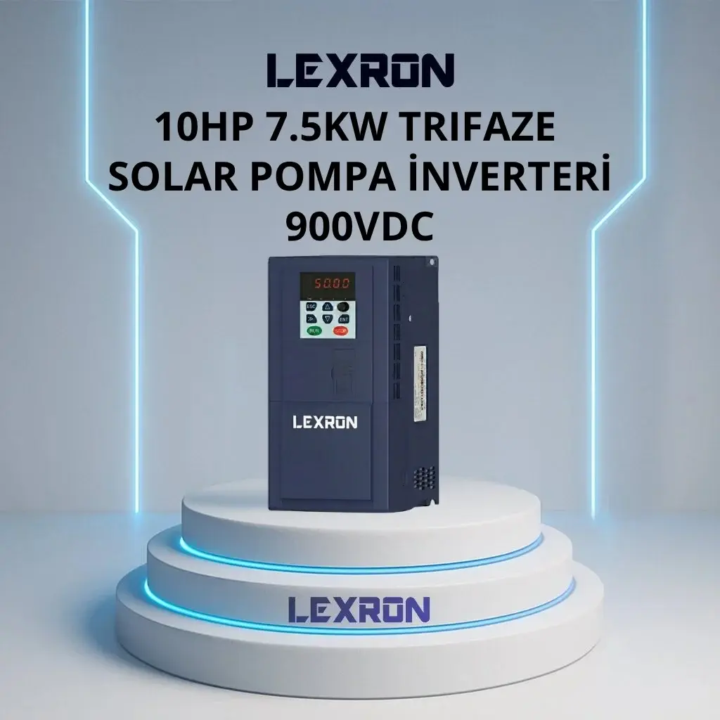 LEXRON  10HP SOLAR SÜRÜCÜ POMPA INVERTER (YENİ NESİL 900VDC)