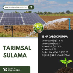 15 HP DALGIÇ POMPA – TARIMSAL SULAMA SİSTEMİ PAKETLERİ