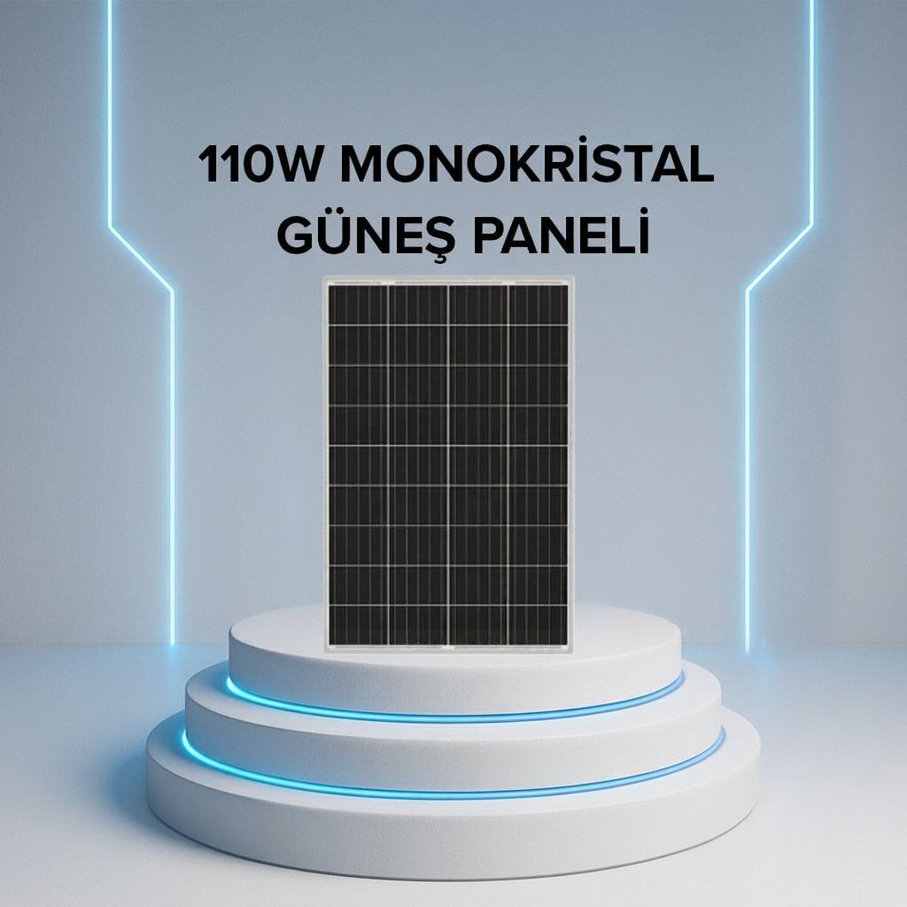 ECOSOL 110W MONOKRİSTAL GÜNEŞ PANELİ