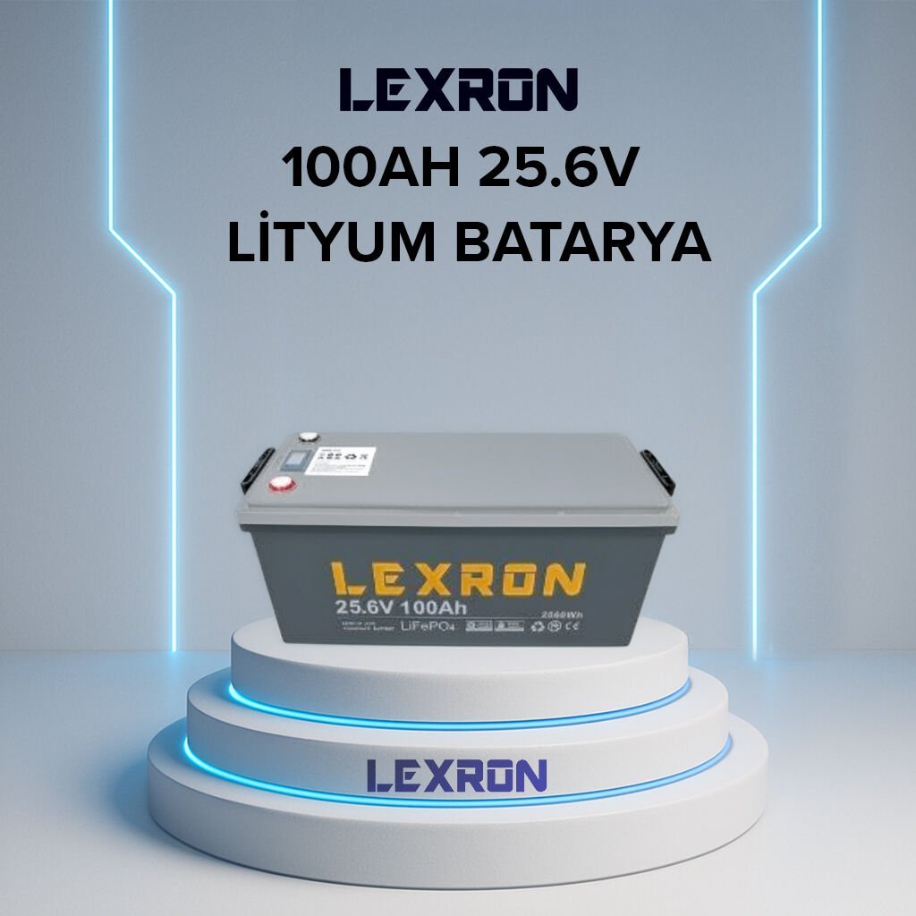 LEXRON 100AH 25,6V LİTYUM AKÜ