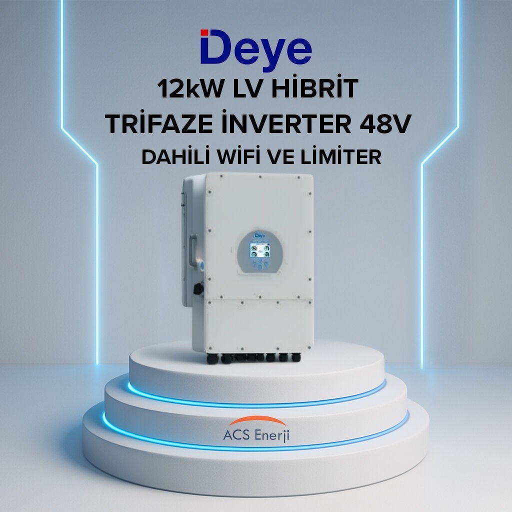 DEYE 12KW HİBRİT TRİFAZE İNVERTER