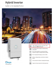 DEYE 15 KW Hibrit Trifaze LV (48V)