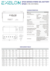 EXELON XTREME 150AH 12V JEL AKÜ