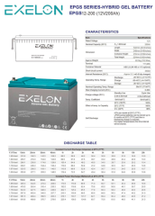 EXELON XTREME 200AH 12V JEL AKÜ