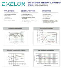 EXELON XTREME 200AH 12V JEL AKÜ