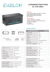 EXELON LİTYUM AKÜ 100AH 24V LIFEPO4
