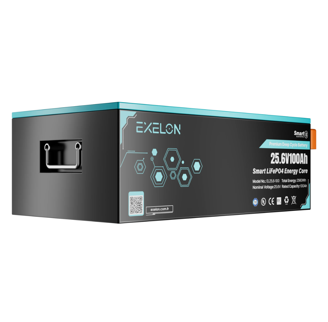 LİTYUM AKÜ 100AH 25.6 V LIFEPO4 EXELON