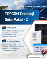 TOPCON TEKNOLOJİ SOLAR PAKET - 2