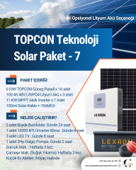 TOPCON TEKNOLOJİ SOLAR PAKET KLİMALI - 7