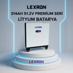 LEXRON 314AH 51.2V PREMİUM SERİSİ LİTYUM BATARYA