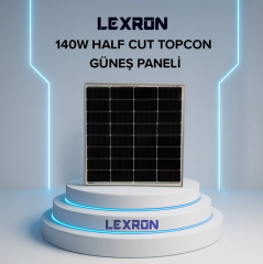 LEXRON 140W HALF-CUT TOPCON MONO GÜNEŞ PANELİ