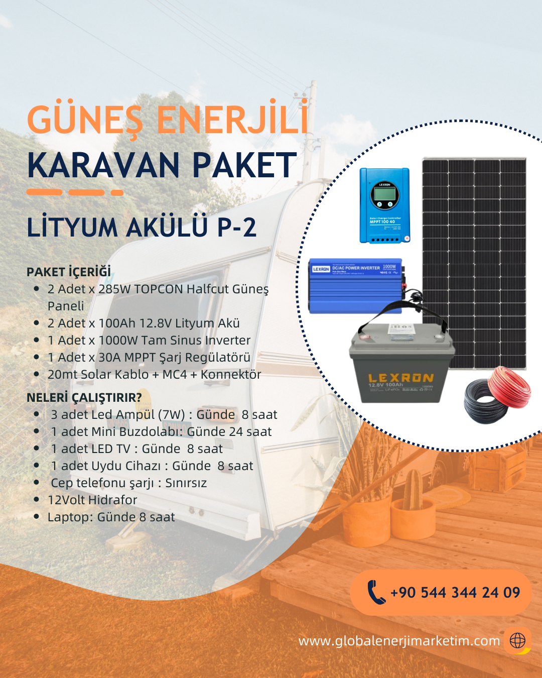 KARAVAN PAKET SİSTEMLERİ - LİTYUM PAKET 2