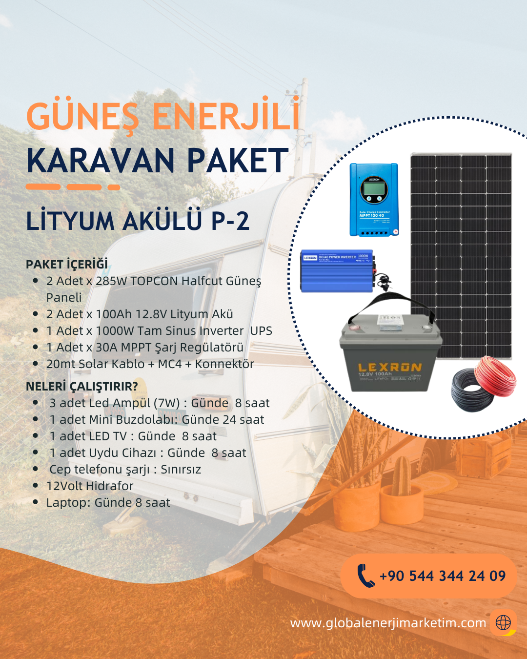KARAVAN PAKET SİSTEMLERİ - LİTYUM PAKET 2