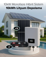 10kW MONOFAZE HİBRİT SİSTEM
