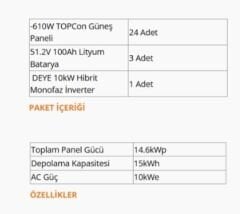 10kW MONOFAZE HİBRİT SİSTEM