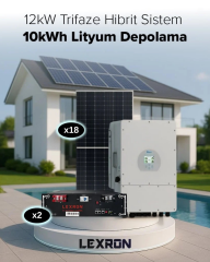 12kW TRİFAZE HİBRİT SİSTEM
