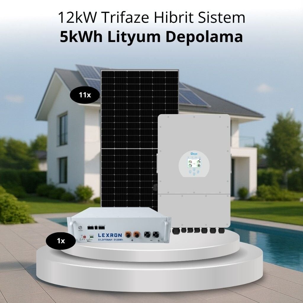 12kW TRİFAZE HİBRİT SİSTEM