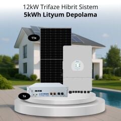 12kW TRİFAZE HİBRİT SİSTEM