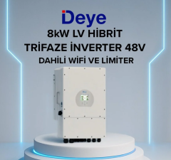 DEYE 8KW HİBRİT TRİFAZE İNVERTER LV