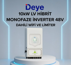 DEYE 10KW HİBRİT MONOFAZE İNVERTER LV
