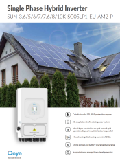 DEYE 10KW HİBRİT MONOFAZE İNVERTER LV