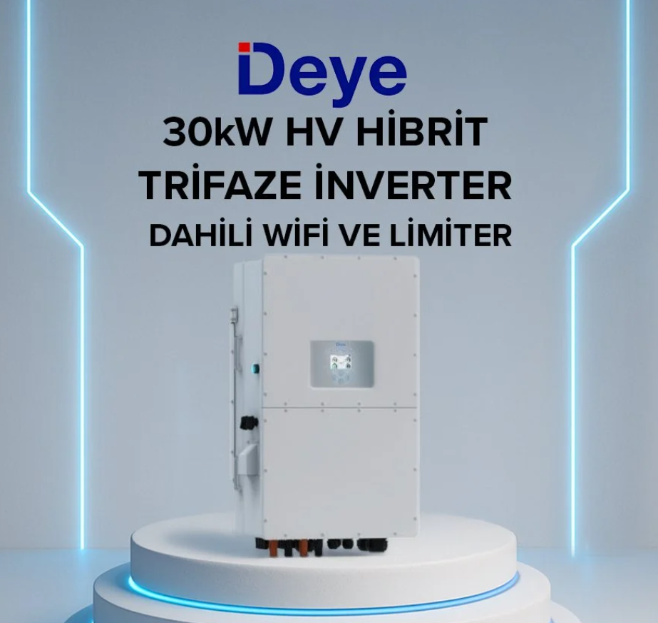 DEYE 30KW HİBRİT TRİFAZE İNVERTER HV